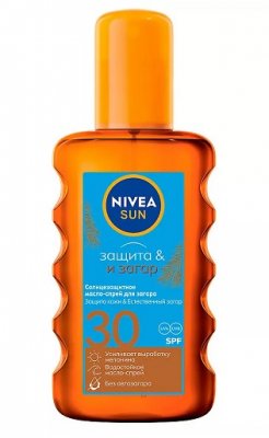 Купить nivea (нивея) sun масло-спрей солнцезащитное для загара, 200мл spf30 в Нижнем Новгороде