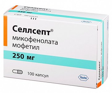 Селлсепт, капсулы 250мг, 100 шт