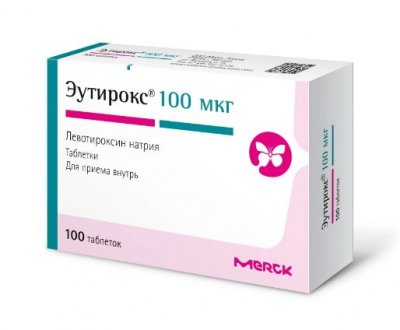Купить эутирокс, таблетки 100мкг, 100 шт в Нижнем Новгороде