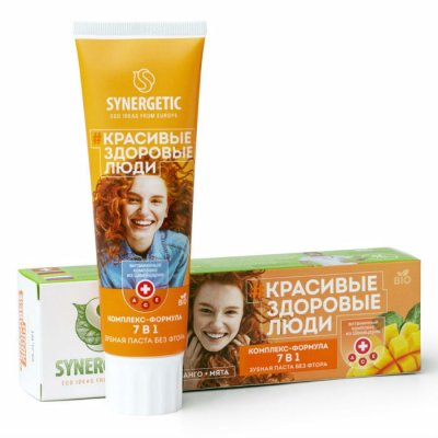 Купить синергетик (synergetic) зубная паста комплекс формула 7в1 100г в Нижнем Новгороде