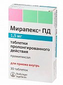 Купить мирапекс пд, таблетки пролонгированного действия 1,5мг, 30 шт в Нижнем Новгороде