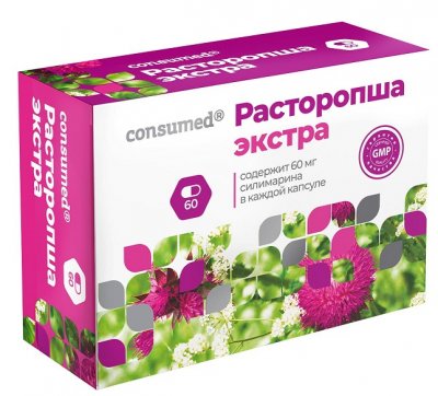 Купить расторопша-экстра консумед (consumed), капсулы 60 шт бад в Нижнем Новгороде