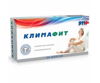 Купить 911 климафит комплекс витаминов для женщин при менопаузе капсулы, 30 шт бад в Нижнем Новгороде