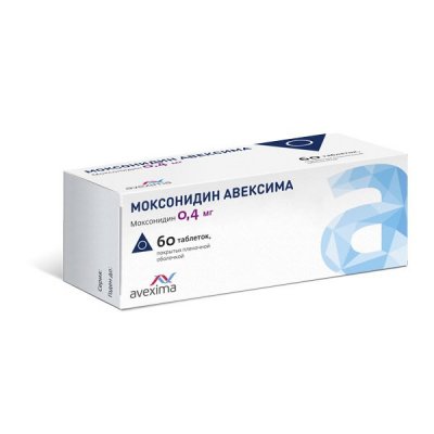 Купить моксонидин-авексима, таблетки, покрытые пленочной оболочкой 0,4мг, 60 шт в Нижнем Новгороде