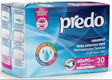 Predo (Предо) пеленки впитывающие для детей 60х90см 30 шт