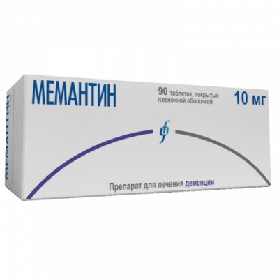 Купить мемантин, таблетки, покрытые пленочной оболочкой 10мг, 90 шт в Нижнем Новгороде