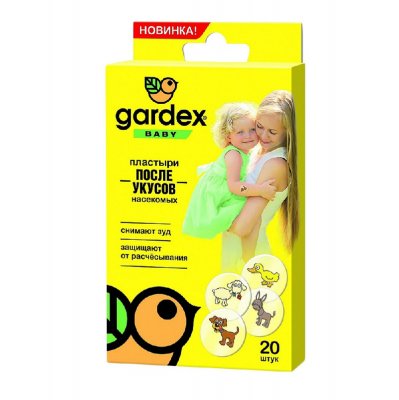 Купить пластырь gardex baby (гардекс) после укусов насекомых, 20 шт в Нижнем Новгороде