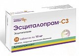 Эсциталопрам-СЗ, таблетки, покрытые пленочной оболочкой 10мг, 30 шт
