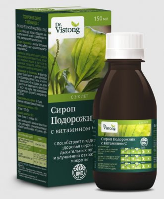 Купить dr vistong (дорктор вистонг) сироп подорожник с витамином с (с сахаром) фл 150мл бад в Нижнем Новгороде