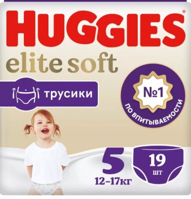 Купить huggies (хаггис) трусики elitesoft 5, 13-17кг 19 шт в Нижнем Новгороде