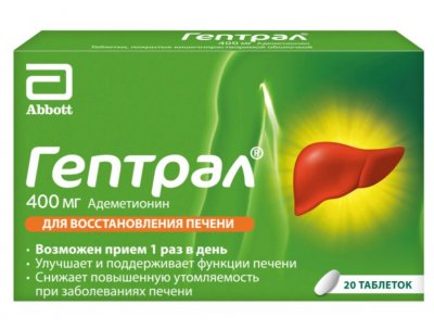 Купить гептрал, таблетки, покрытые кишечнорастворимой оболочкой 400мг, 20 шт в Нижнем Новгороде
