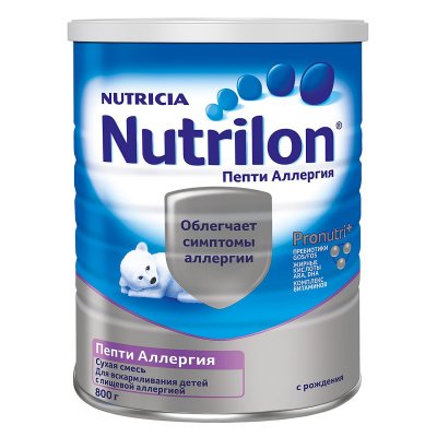 Купить nutrilon (нутрилон) пепти аллергия сухая смесь детская с рождения, 800г в Нижнем Новгороде
