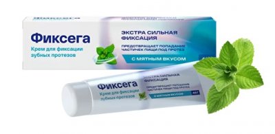 Купить фиксега крем для фиксации зубных протезов мятный, 40мл в Нижнем Новгороде