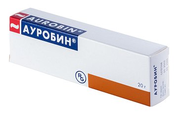 Ауробин, мазь для местного и наружного применения 20 мг+20 мг+2 мг/г, 20г