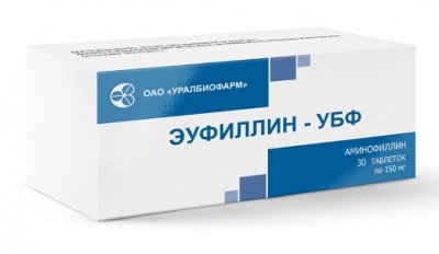 Купить эуфиллин-убф, таблетки 150мг, 30 шт в Нижнем Новгороде