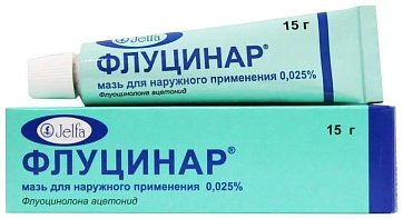 Флуцинар, мазь для наружного применения 0,025%, 15г