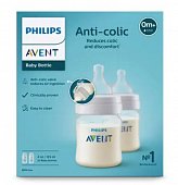 Купить avent (авент) бутылочка для кормления с рождения anti-colic с клапаном airfree 125 мл 2 шт (scy100/02) в Нижнем Новгороде
