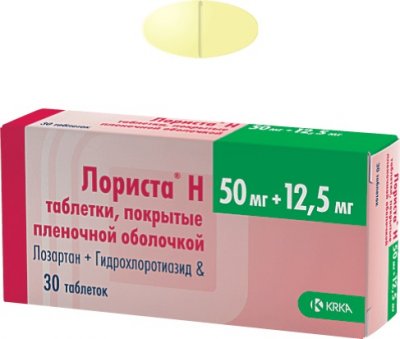 Купить лориста н, таблетки, покрытые оболочкой 50мг+12,5мг, 30 шт в Нижнем Новгороде