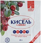 Купить кисель джели плюс, со вкусом клюквы, гранулы 25г бад в Нижнем Новгороде