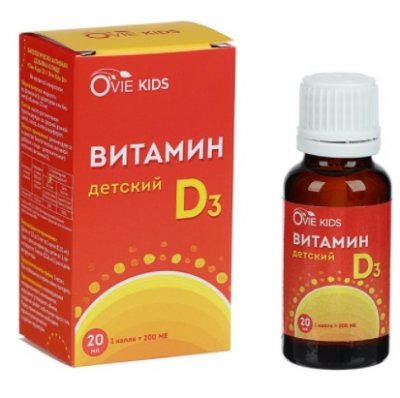 Купить ovie kids (ови кидс) витамин д3, раствор для приема внутрь, флакон 20мл бад в Нижнем Новгороде
