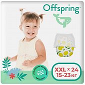 Купить offspring (оффспринг) подгузники-трусики детские размер xxl, 15-23 кг 24 шт лимоны в Нижнем Новгороде