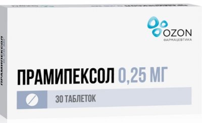 Купить прамипексол, таблетки 0,25мг, 30 шт в Нижнем Новгороде