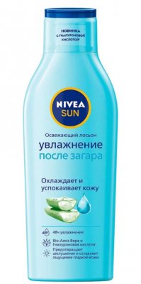 Купить nivea (нивея) sun лосьон для тела после загара освежающий увлажненяющий 200 мл, 80464 в Нижнем Новгороде