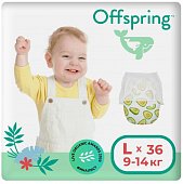 Купить offspring (оффспринг) подгузники-трусики детские размер l, 9-14 кг 36 шт авокадо в Нижнем Новгороде