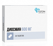 Купить диосмин, таблетки, покрытые пленочной оболочкой 600мг, 30 шт в Нижнем Новгороде