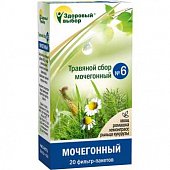 Купить травяной сбор здоровый выбор №6 мочегонный, фильтр-пакеты 1,5г, 20 шт бад в Нижнем Новгороде