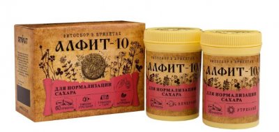 Купить фитосбор алфит-10, для нормализации сахара утренний вечерний, брикеты 120г бад в Нижнем Новгороде