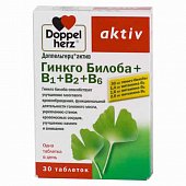 Купить доппельгерц (доппельгерц) актив, гинкго билоба+в1+в2+в6, таблетки, 30 шт бад в Нижнем Новгороде