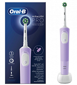 Купить oral-b (орал-би) электрическая зубная щетка vitality pro d103.413.3 тип 3708 с зарядным устройством, тип 3757, сиреневый в Нижнем Новгороде