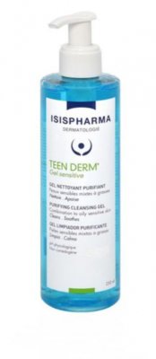 Купить isispharma (исис фарма) teen derm gel sensitive очищающий гель для умывания чувствительной жирной и комбинированной кожи,  250мл в Нижнем Новгороде