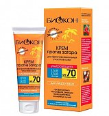Купить биокон солнце крем против загара для чувствительной кожи ультразащита, 75мл spf70 в Нижнем Новгороде