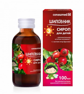 Купить сироп шиповника для детей с 3 лет консумед (consumed), флакон 100мл бад в Нижнем Новгороде