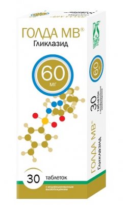 Купить голда мв, таблетки с модифицированным высвобождением 60мг, 30 шт в Нижнем Новгороде