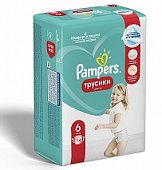 Купить pampers pants (памперс) подгузники-трусы 6 экстра лэдж 15+ кг, 14шт в Нижнем Новгороде