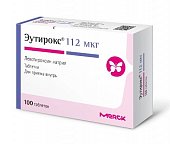 Купить эутирокс, таблетки 112мкг, 100 шт в Нижнем Новгороде