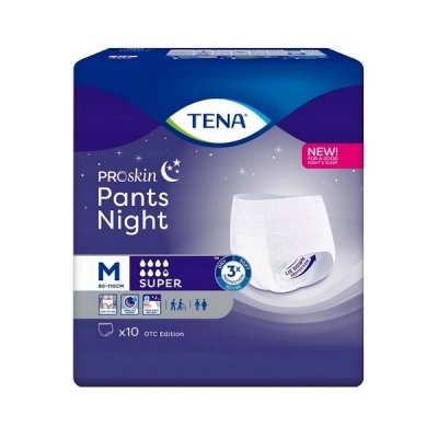 Купить tena proskin pants night super (тена) подгузники-трусы размер m, 10 шт в Нижнем Новгороде