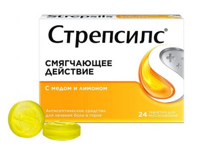 Купить стрепсилс с медом и лимоном, таблетки для рассасывания, медово-лимонные 24 шт в Нижнем Новгороде